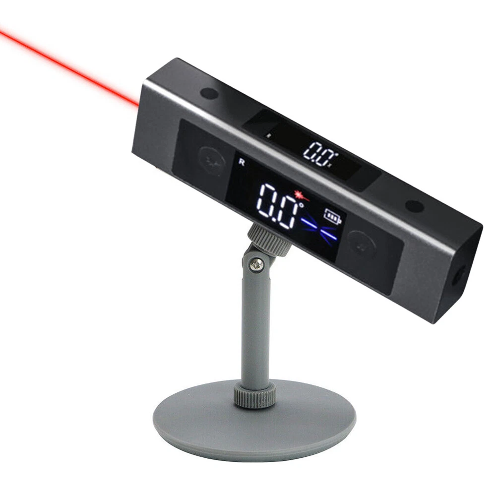 Digital Laser Level Inclinometer Laser Protractor Angle Ruler Dual-Screen Type-C