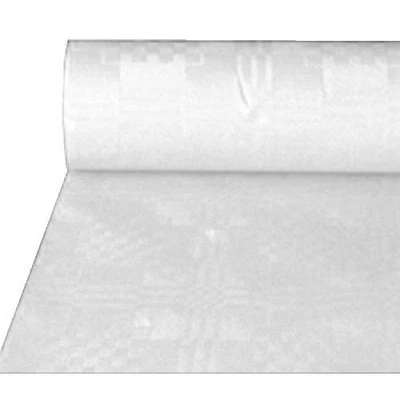 100m White Paper Banquet Roll Table Cover Parties Weddings 38gsm