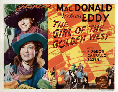 The girl of the golden west Jeanette MacDonald poster