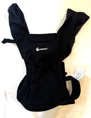 Newborn Infant Ergobaby Embrace Baby Carrier Pure Black 0-12mos 7-25lbs.