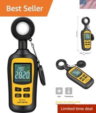 High Precision Handheld Light Meter - Measures up to 200,000 Lux with LCD Screen
