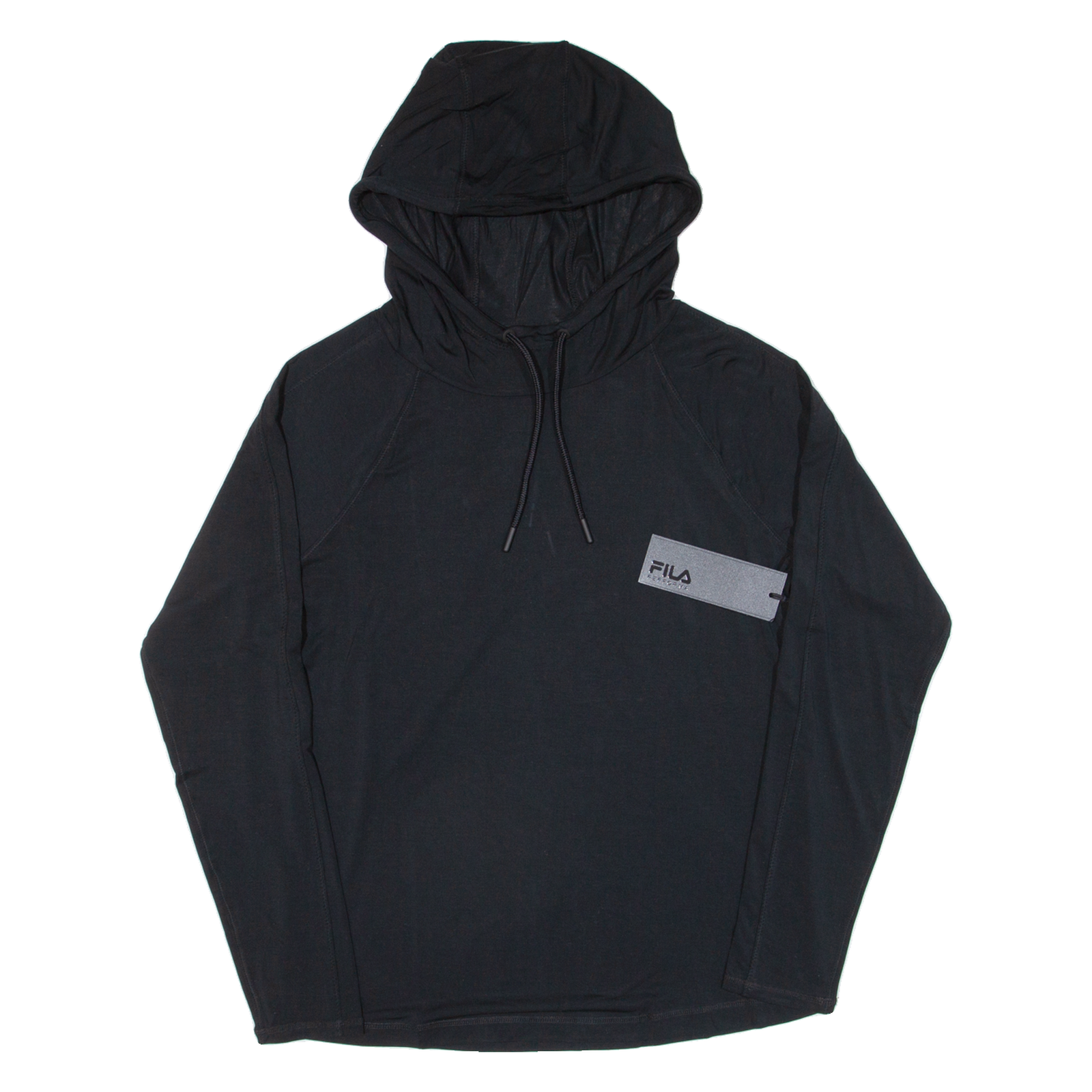 Felpa con cappuccio FILA leggera sportiva donna nera UK 10