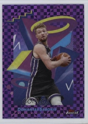 2024-25 Topps Finest Rare Purple X-Fractor 67/75 Domantas Sabonis #283 16n7