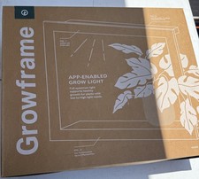 Smart Growframe Wall Mounted LED Grow Light with Shelf, Emerald NEW