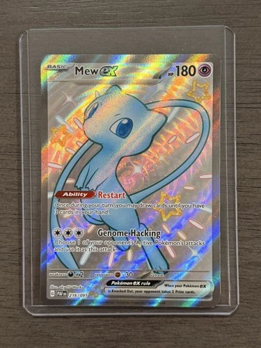 Pokémon TCG Mew EX 216/091 Paldean Fates Full Art Shiny NM