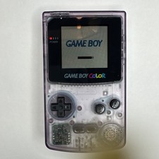 NICE OEM Nintendo Gameboy Boy Color Atomic Clear Purple Console Tested Working