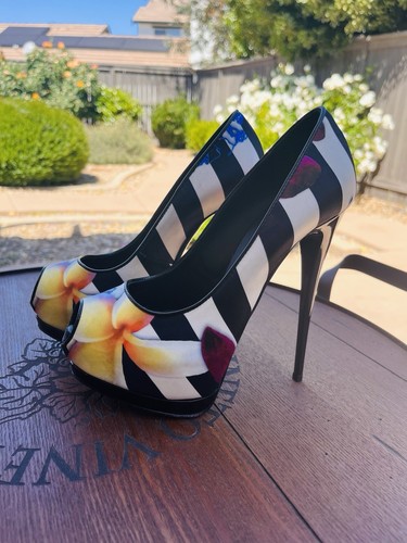 Escarpins Giuseppe Zanotti Taille 36 - Satin Rose/violet, Talon Ultra-haut, Neuf Avec Boîte