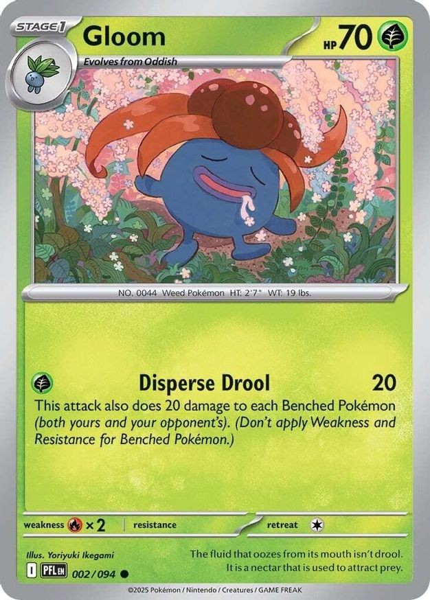 Pokemon Gloom (2/130) Phantasmal Flames NM REVERSE HOLO