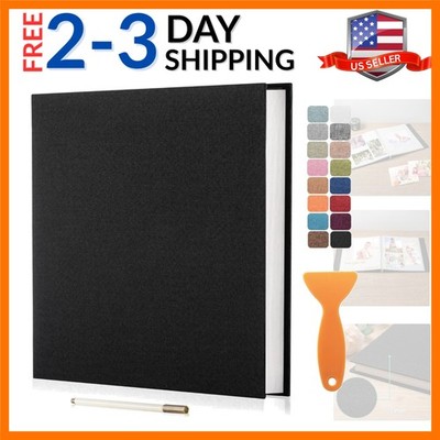 Large Photo Album Self Adhesive Scrapbook Album for 4×6 5×7 8×10 Pictures DIY...