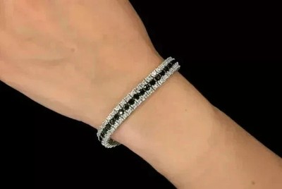 8Ct Princess Cut Lab-Created Diamond Women Tennis Bracelet 14k White Gold Plated