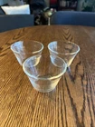 Pyrex Custard Cups #462 Vintage Clear 3 Ring 5oz Dessert Bowl Set Of 3