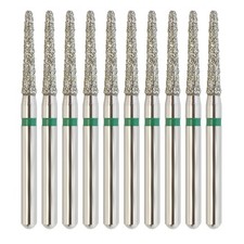 Dental Diamond Burs FG Round End Taper 856/014C Coarse Grit Green Friction Grip