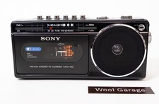  JUNK SONY CFM-120 FM/AM Cassette-Corder Tape Slow Band Select Issue