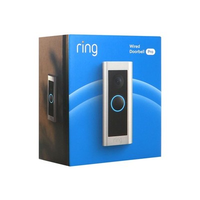 Ring Wired Doorbell Pro Smart WiFi Video Doorbell - Satin Nickel