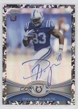 2012 Topps Chrome Camo Refractor Rookie Auto 2/105 Dwayne Allen #17 Auto 02vr
