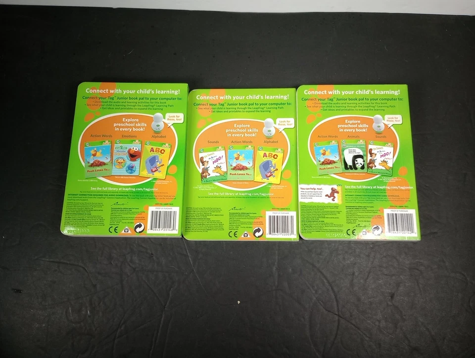 Lot of 5 Leap Frog Tag Junior Books + Pal Reader & Carrying Case - Tested - Image 4 of 4