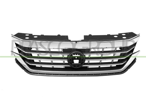 KüHlergrill KüHlergitter Schwarz Chrom GläNzend FüR VW Passat Variant-image