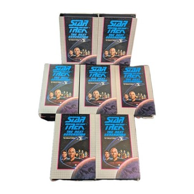 STAR TREK The Next Generation Lot of 7 VHS Tapes Sci Fi The Collectors Edition 