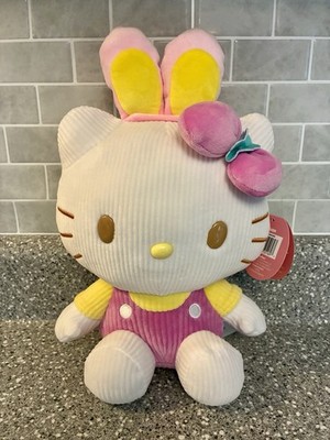 NWT Sanrio Super Cute Hello Kitty 11'' Soft Corduroy 2026 Easter Bunny Plush