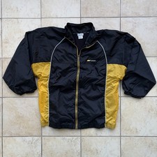 Vintage Reebok Jacket Mens XL Black Yellow Fu...