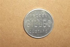 VINTAGE GILLES FROZEN CUSTARD ICE CREAM DAIRY SODA FOUNTAIN GOOD FOR TOKEN COIN