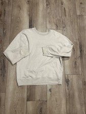 Abercrombie Fitch Cream Pullover Sweatshirt Soft AF Collection LARGE