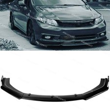 For Honda Civic 2016-2023 Gloss Front Bumper Body Kit Spoiler Lip Splitter AK