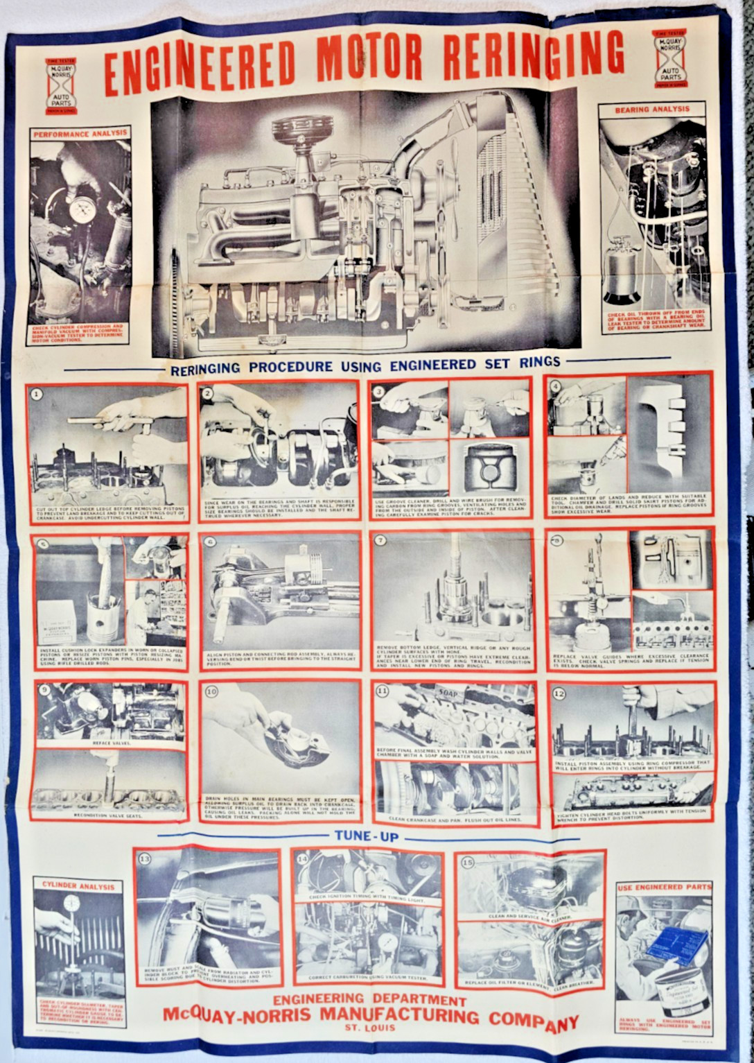 Hvy Poster 39" &times; 27&frac12;" Vtg