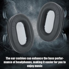 2Pcs Ear Pad Black Cotton Headphone Accessories Fit for Sony MDR-1ABT, MDR-1RBT