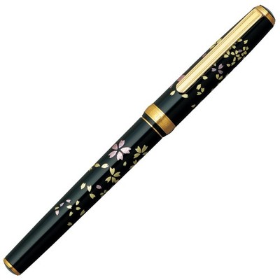 Biko Modern Maki-e Cherry Blossom Snow Fountain Pen, Medium Nib, PTL-20000H#52-3