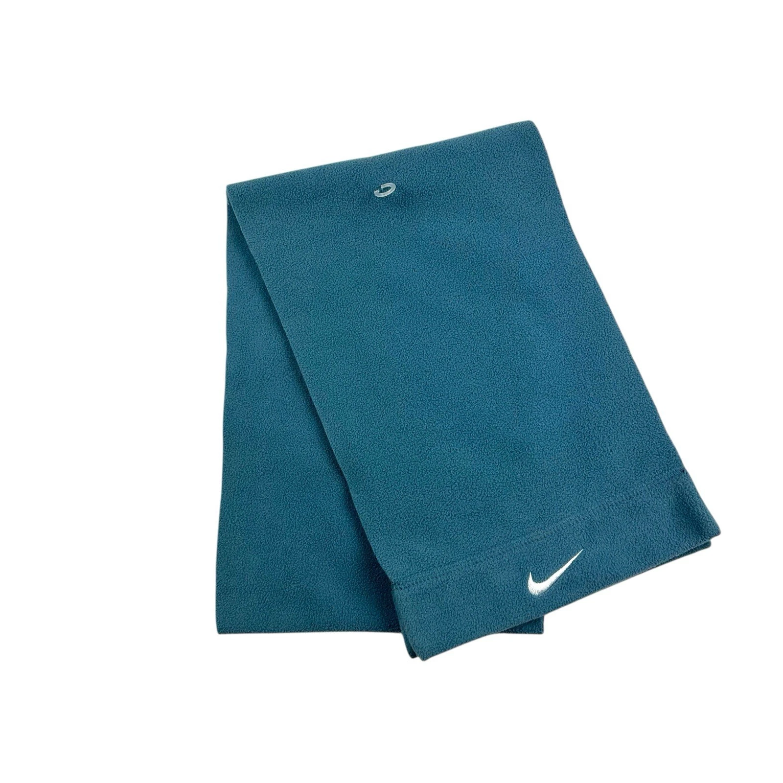 Nike Fleece Scarf Vintage Unisex Teal Swoosh Logo 54 Inch NWOT Y2K