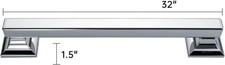 Joyrain ADA Square Grab Bar 16/24/32 Inch - 500lb Capacity Safety Rail for El...