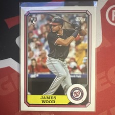 Topps 2025 Archives 1987 Boardwalk James Wood Rookie 87BB-3 Nationals