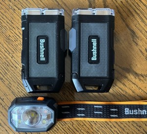 BUSHNELL POWER PLUS RECHARGEABLE LED FLASHLIGHTS & TRKR (blood Track) HEADLAMP