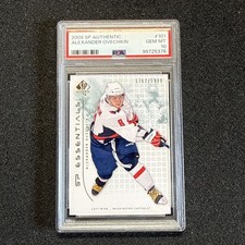 2009 SP Authentic /999 Alexander Alex Ovechkin #101 PSA 10 Washington Capitals