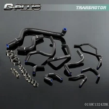 Silicone Radiator Heater Hose Kit Black Fit For 90-93 Honda Accord CB7 F22A F20A