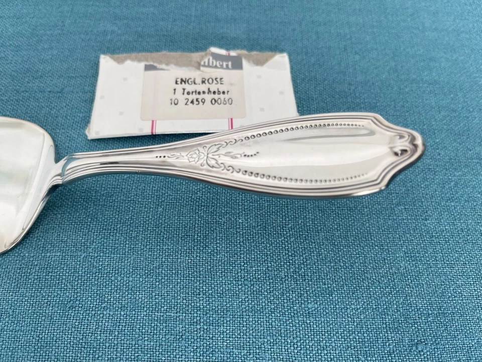 WMF 090 Versilbert 10 2459 0060 Tortenheber Englische Rose  NEU - Bild 2 von 3