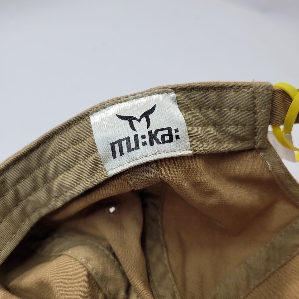 Muka Embroidered Skull Rose Cash Rules Baseball Cap Hat Strapback Tan