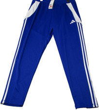 Adidas Tiro 24 Track Pants Mens XL Soccer Training Blue White Stripe Zip Pockets