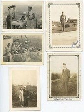 AMERICAN SAILORS/U.S. SERVICEMEN ON SHIP AT SEA, LOT OF VINTAGE PHOTOS