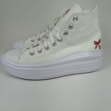 Converse Chuck Taylor All Star Hi Lift Platform Move Women's 7 White Christmas