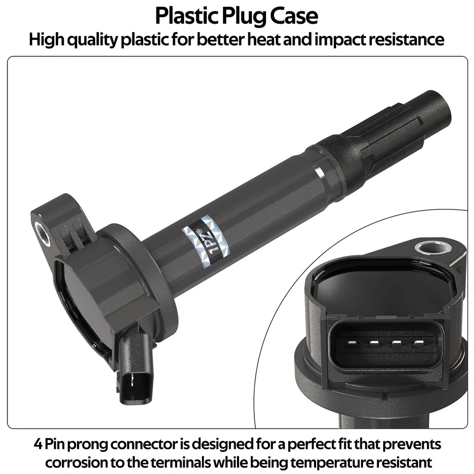 6pcs GENUINE Ignition Coil + Spark Plug For 2005-2022 Toyota & Lexus 90919-A2002 - Image 3 of 4
