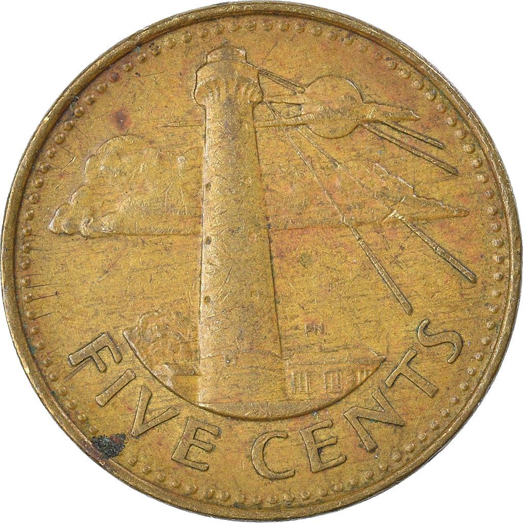 バルバドス　5ドル 銀貨　1973年 BARBADOS FIVE DOLLARS 5 dollars 1973 - Fountain, Barbados - uCoin.net