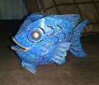 METAL FISH TEA LIGHT CANDLE HOLDER ~ (BRAND NEW!) ~ FLAMELESS CANDLE INCLUDED! — photo 3