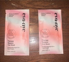NEW Eva NYC Therapy Hair Session Hair Mask, 2 Pack, 0.68 fl oz each