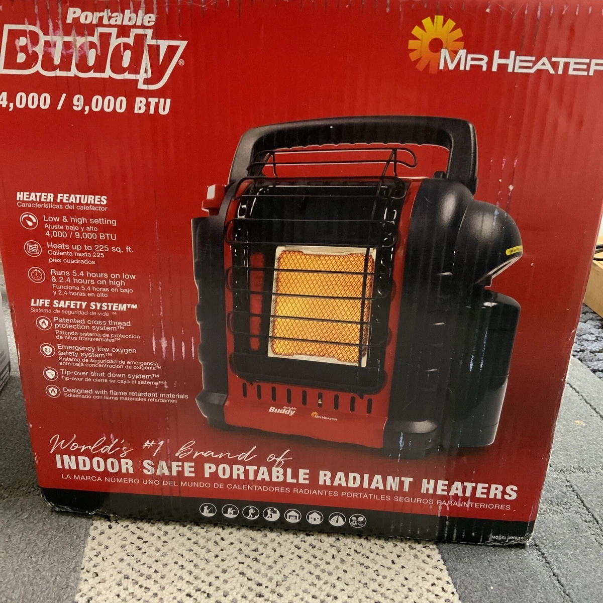 Radiant Propane Gas LP Small Portable Space Heater Indoor Safe Outdoor  Ventless | eBay