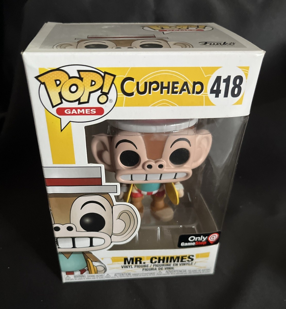 Mr.チップさん Funko POP Games Cuphead Mr. Chimes #418 GAMESTOP EXCLUSIVE