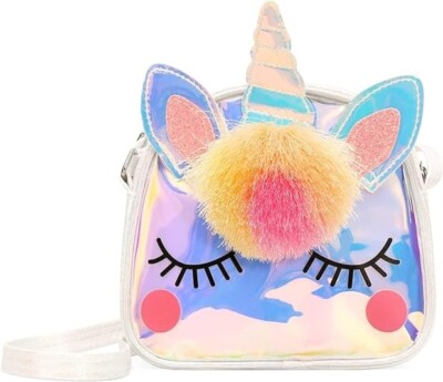 Unicorn Shoulder Bag kids Clear Travel Bags Tote Mag Mini