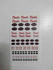 1/64 for hot wheels waterslide decals reds hydraulics MADE IN THE USA!