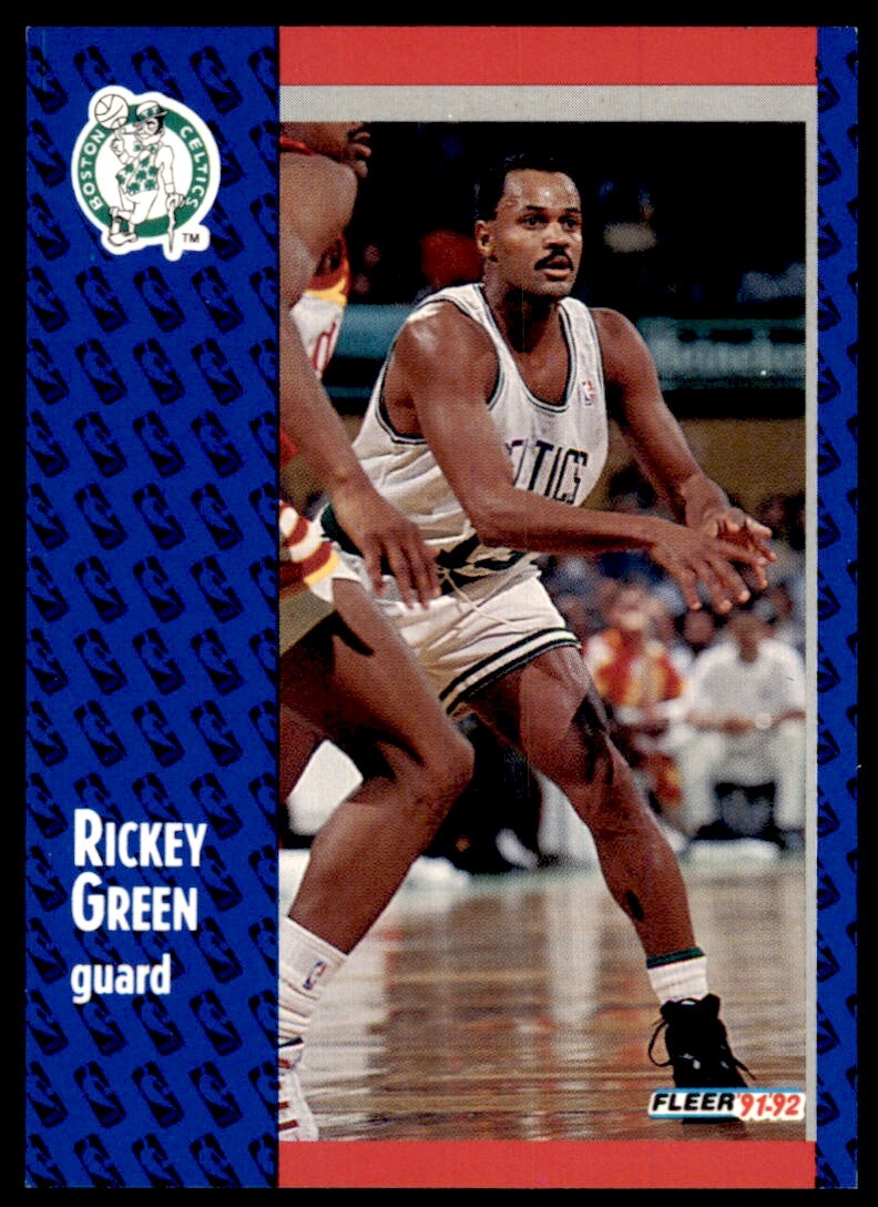 1991-92 FLEER RICKEY GREEN BOSTON CELTICS #249